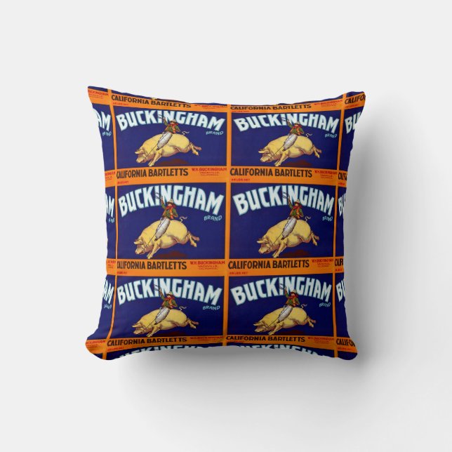 Coussin Brand de Buckingham California Bartletts (Recto)
