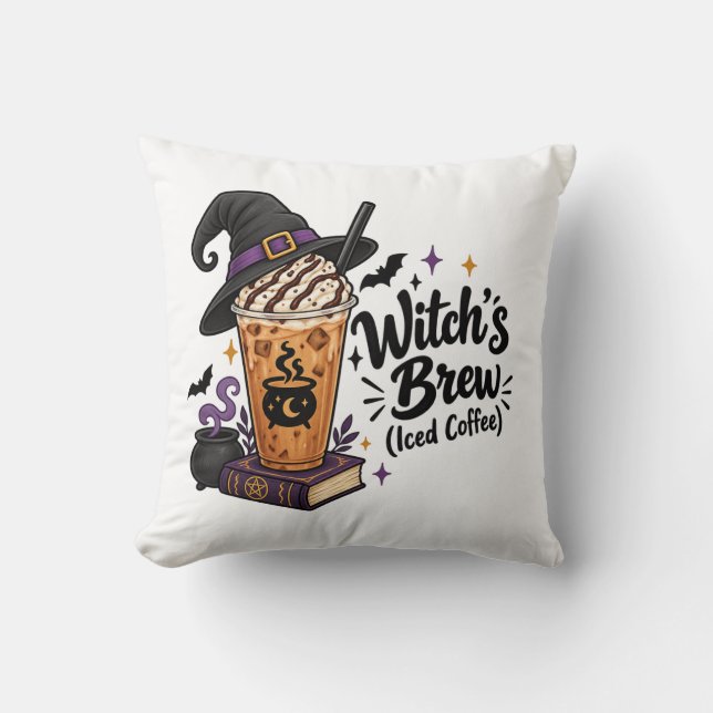 Coussin Brassage de sorcière (café glacé) (Recto)