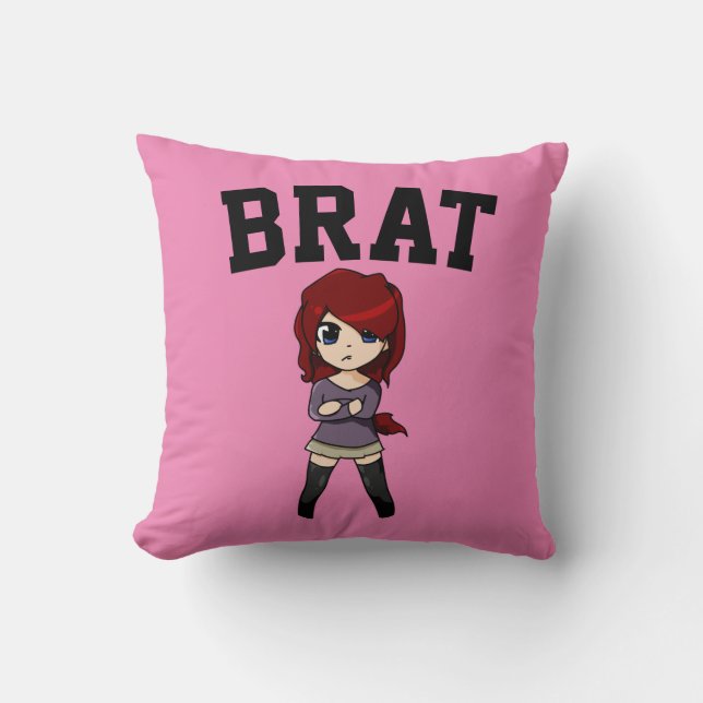 COUSSIN BRAT FEMME FILLE AMIE FUNNY JETER PILLOW (Recto)
