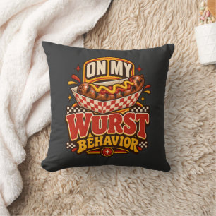 Coussin Bratwurst sur mon comportement de Wurst Fan de la