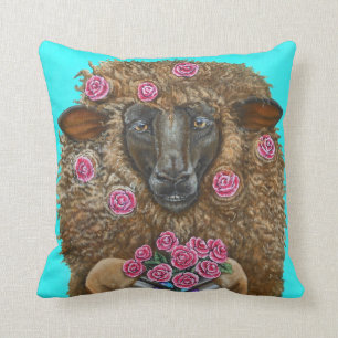 Coussin Brebis de Luv par le carreau de coton de TACS
