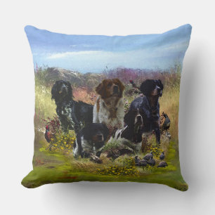 Coussin Bretagne Espagnols, Chasse Aux Oiseaux Jeu D'Oreil