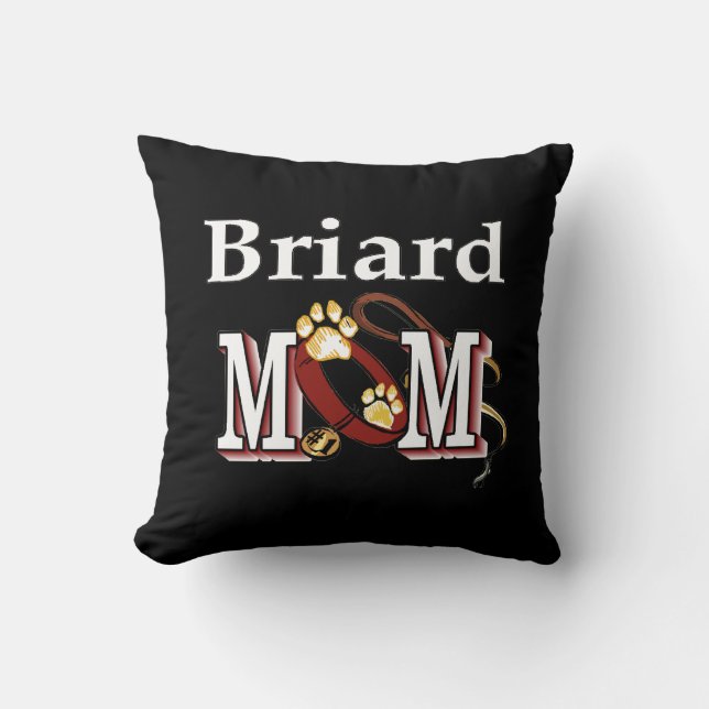 Coussin Briard Dog MOM (Recto)
