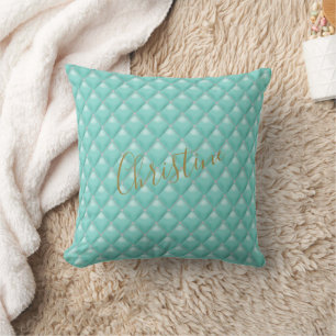 Coussin BRIDE Turquoise Blue Paris Couture Shoot Party