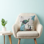 Coussin Bride Vintage Turquoise Damask Peacock Birdcage Vi<br><div class="desc">Vous personnalisez ce magnifique Coussin Peacock Birdcage Vintage pour dire tout ce que vous aimez ou utilisez l'actuelle Mme pour la mariée (réception de mariage ou cadeau de mariée) Femme (cadeau du 2e anniversaire) ou acheter deux Mme et un M pour les mariés. . Le 2e anniversaire du Mariage est...</div>