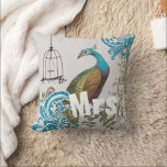 Coussin Bride Vintage Turquoise Damask Peacock Birdcage Vi<br><div class="desc">Vous pouvez personnaliser ce magnifique Gris Vert Cuivre Turquoise Bleu Brown Terre teintes Vintage Peacock Birdcage Coussin pour dire tout ce que vous aimez ou utiliser l'existant Mme pour l'épouse (accueil de mariage ou cadeau de mariage) Femme (cadeau de 2e anniversaire) ou acheter deux une Mme et une M pour...</div>