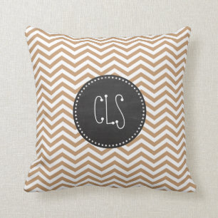 Coussin Brides Chevron Brown claires ; tableau de bord