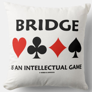 Coussin Bridge Est Un Jeu Intellectuel Quatre Costumes Car