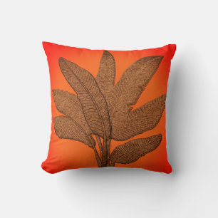Coussin Bright Banana Plante Cuivre Look