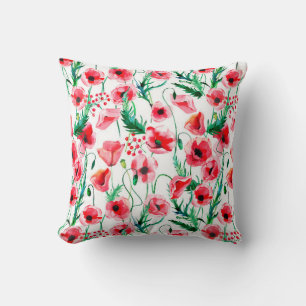 Coussin Bright beau merveilleux été automne herbacé fl