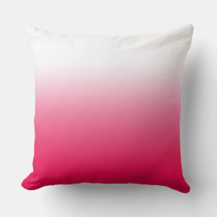 Coussin Bright été rouge et blanc dégradé ombre