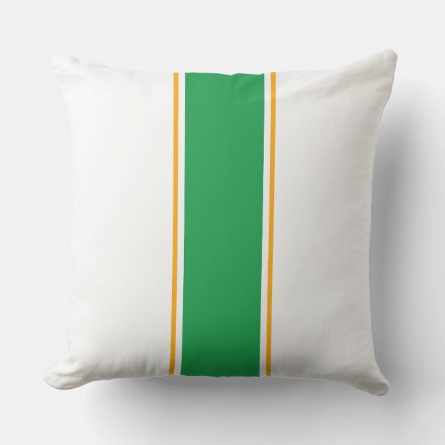 Coussin Bright Green Jaune Orange White Racing Grandes (Recto)