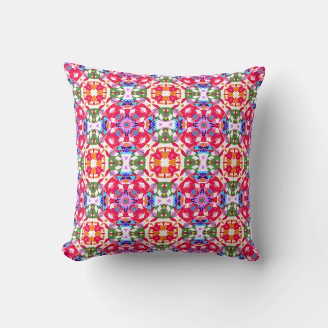 Coussin Bright Joyeux traditionnel Étoile de Noël Motif (Recto)
