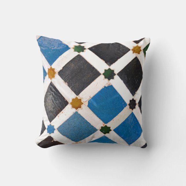 Coussin Bright Rustic Style Mosaic Mosaïque Mosquée Photo (Recto)