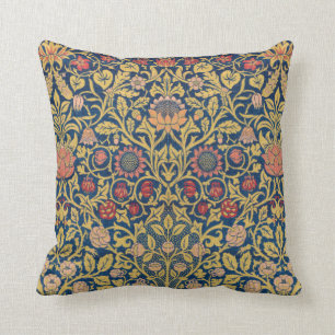 Coussin Bright Violet and Columbine (par William Morris)
