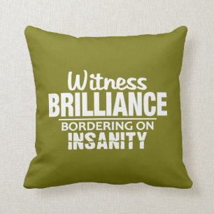 Coussin BRILLANT CONTRE le carreau de coutume de FOLIE