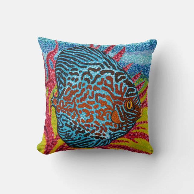 Coussin Brillant poisson tropical II (Recto)