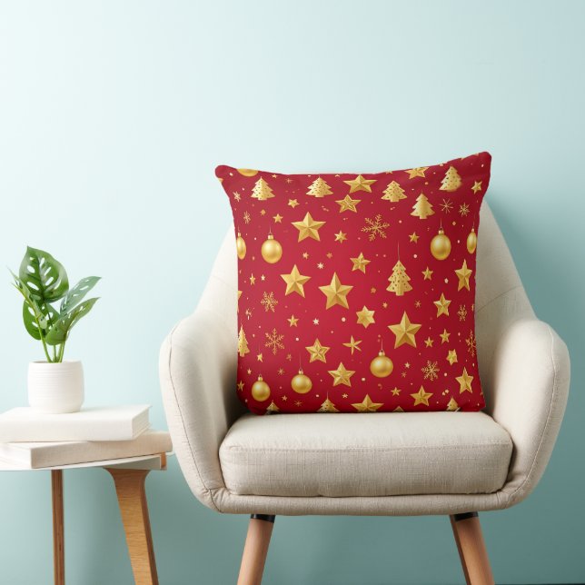 Coussin Brillant sur la nuit de Noël (Chaise)