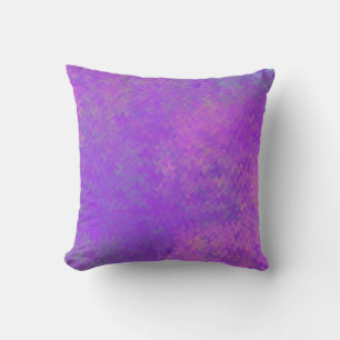 Coussin Brillant Violet Marbré Artistique