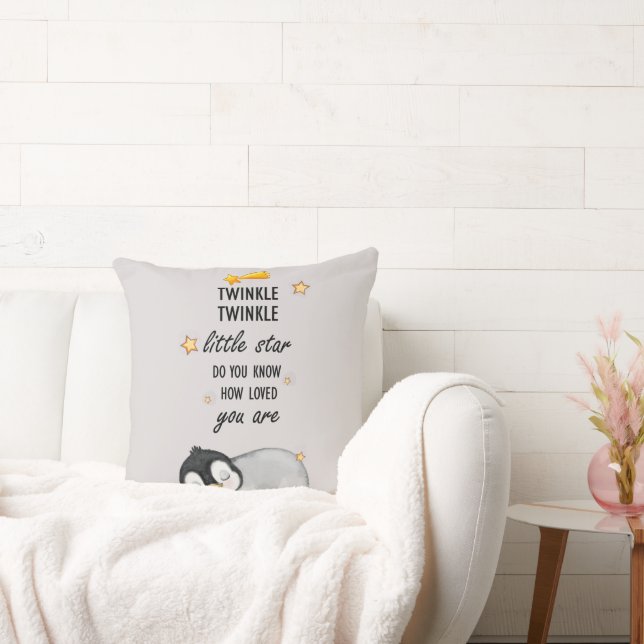 Coussin Brille, Brille Petite Étoile pour Pingouin de Somm (Canapé)