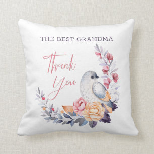 Coussin Brindilles Et Oiseaux