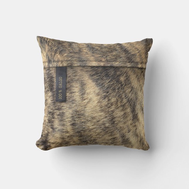 Coussin Bringé sable "Galgo" (Recto)