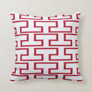 Coussin Briques rouges et blanches modernes
