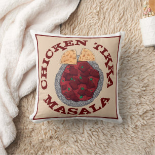 Coussin Britanniques Alimentation Indien Takeaway Poulet T