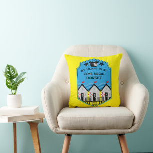 Coussin British Beach Hut Cadeaux Et Décor