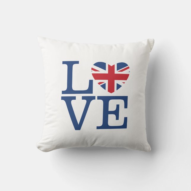 Coussin British Hearts - Union Jack (Recto)