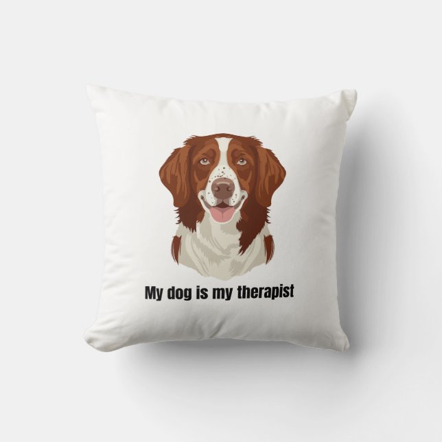 Coussin Brittany Spaniel (Recto)