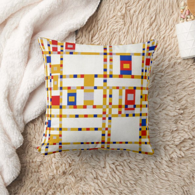 Coussin Broadway Boogie Woogie | Piet Mondrian | (Couverture)