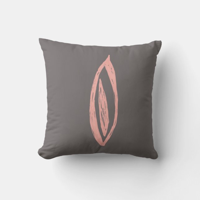 Coussin Broche moderne Retro Inspiré Pétale Forme Flare (Recto)