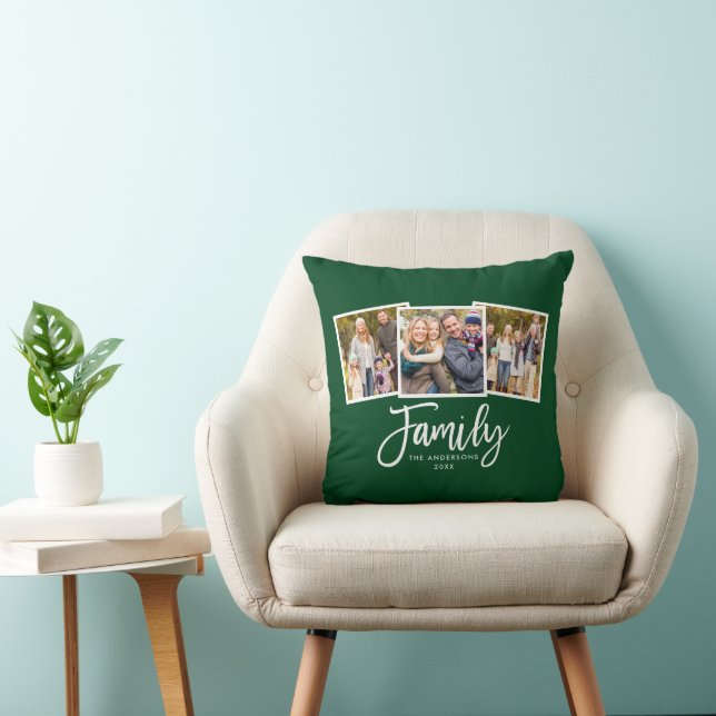 Coussin Brochure moderne Script Family 3 Photo Green (Chaise)