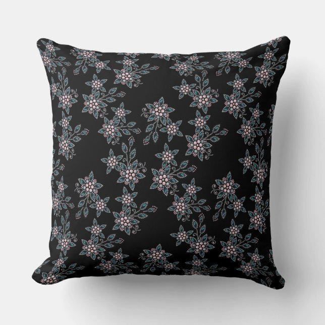 Coussin Broderie avec perles (Recto)