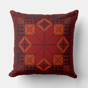 Coussin broderie traditionnelle de Palestine Motif de Tatr