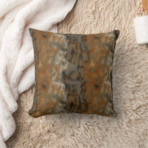 Coussin Bronze et marbre de cuivre Abstrait