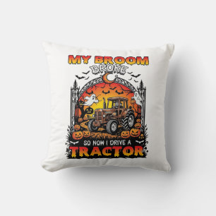 Coussin Broom Broke Tractor Halloween Witch Ghosts_1