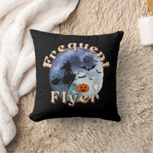 Coussin Broomstick pour sorcière Halloween Circulaire fréq