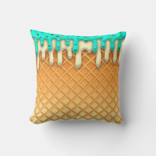 Coussin Brosse à cône de crème glacée avec arrosage