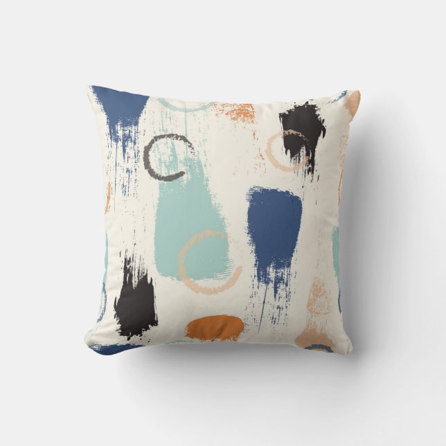 Coussin Brosse pastel abstrait sans couture motif retour (Recto)