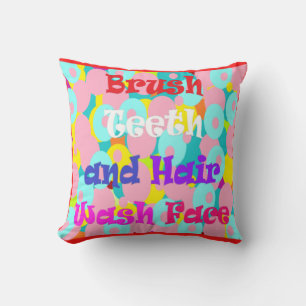 Coussin Brosser les dents Cheveux Laver le visage design a