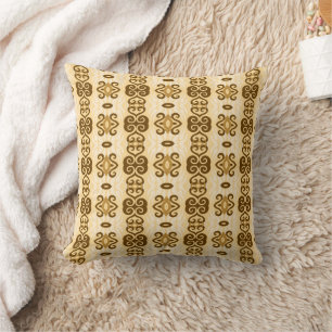 Coussin brow, motif, moderne, élégant, abstrait