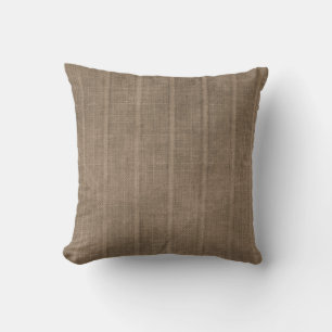 Coussin Brown classique Faux Linen