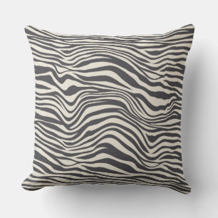 Coussin Brown Cocoa Zebra Imprimer