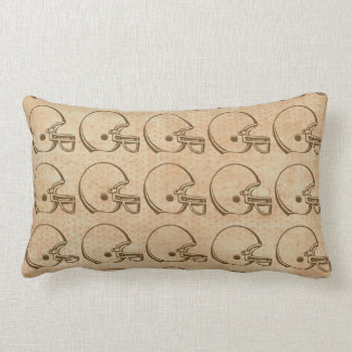 Coussin Brown de casque de football de thème