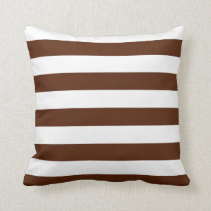 Coussin Brown et blanc