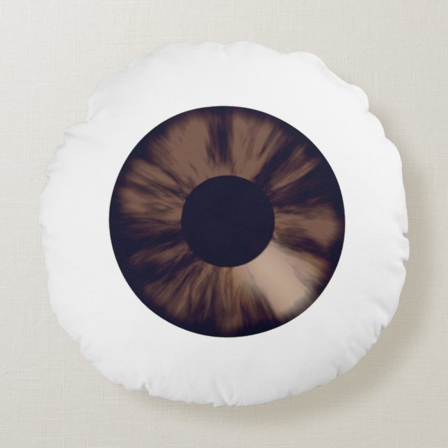Coussin Brown Eyeball (Devant)