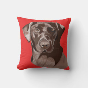 Coussin Brown Labrador Retriever