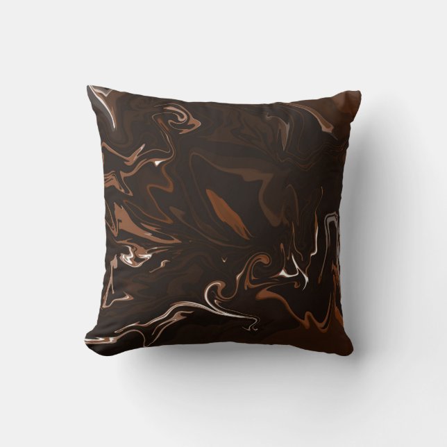 Coussin Brown, noir et gris (Recto)